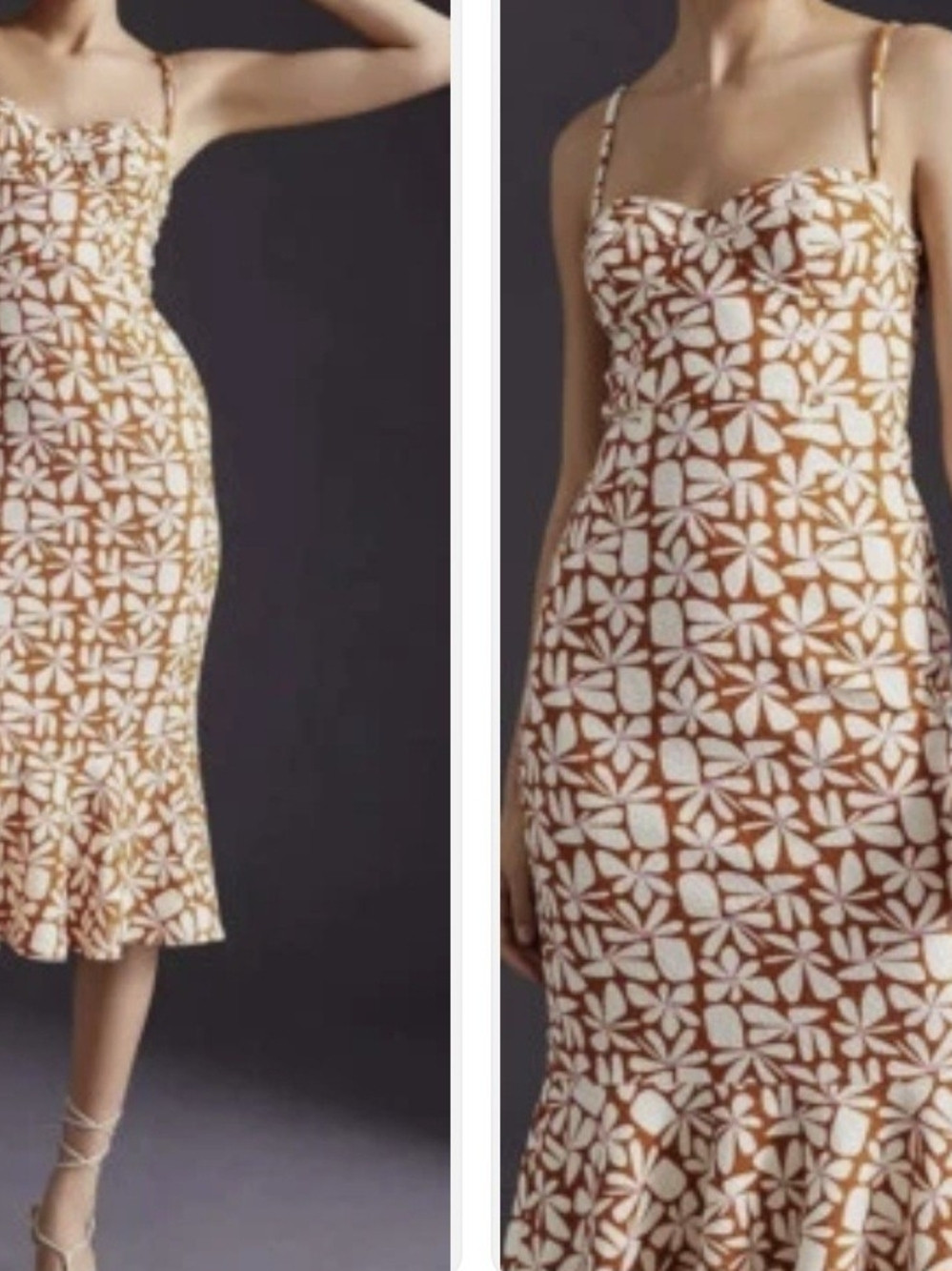 Anthropologie Hutch Floral Slim Midi Spring Summer - Size XL | Poshmark