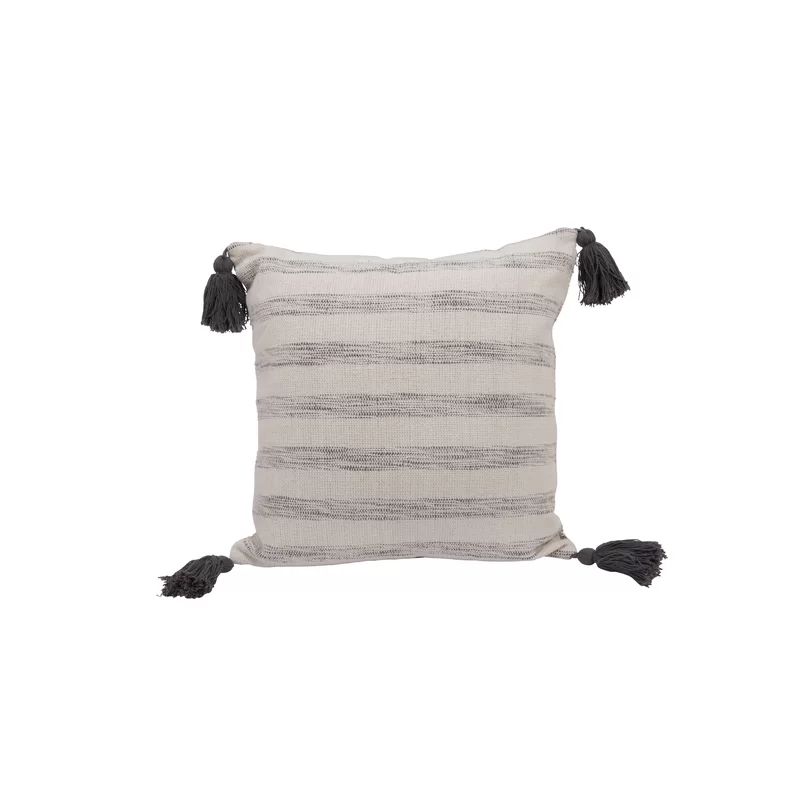 Sandi Stripes Woven Cotton Throw Pillow | Wayfair North America