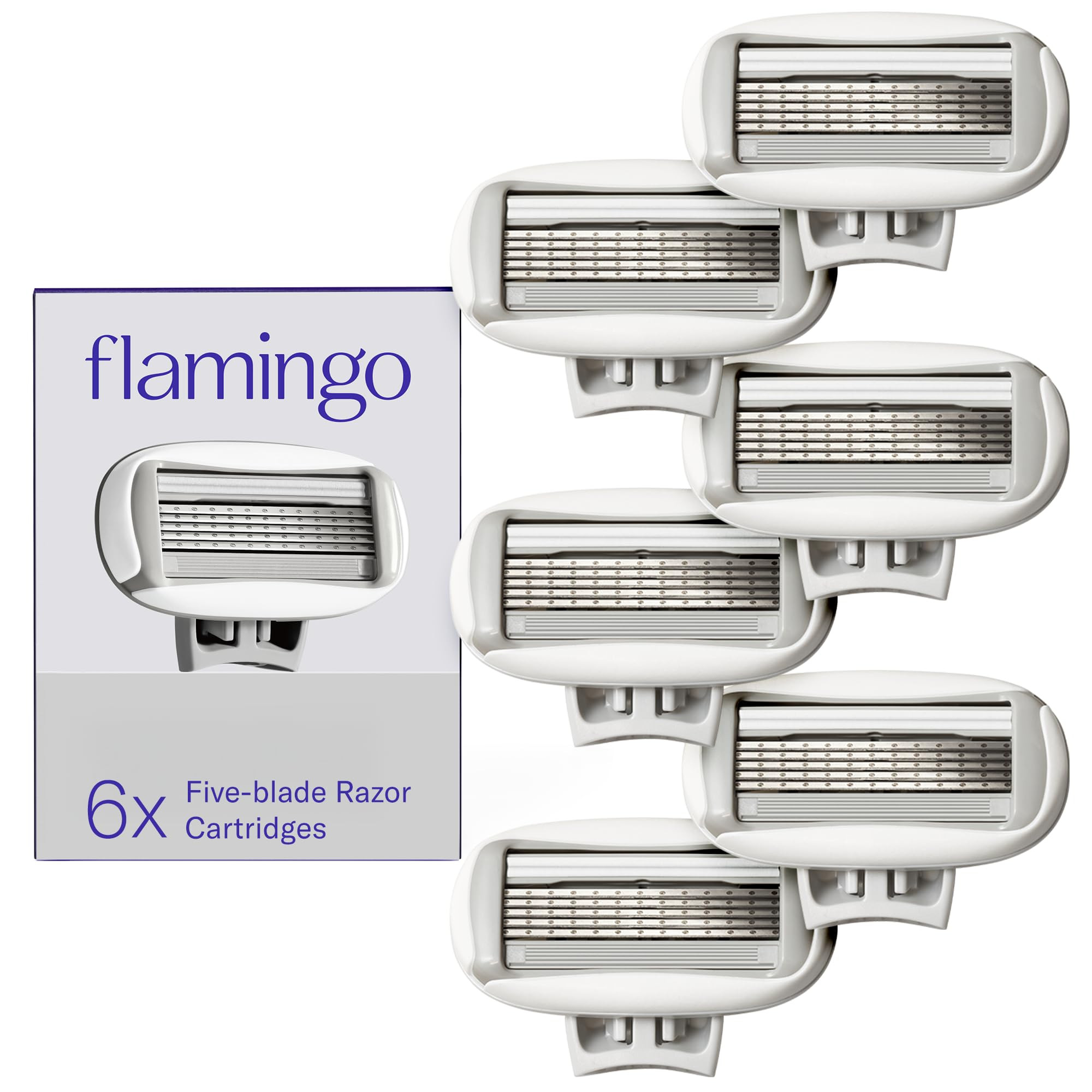 Flamingo Women's Original Razor Blade Refill Cartridges for Women - 6 Count - 5-Blade Shaving Raz... | Amazon (US)