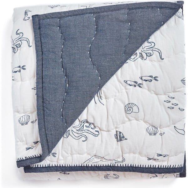 Chambray Blanket, Life Aquatic | Maisonette