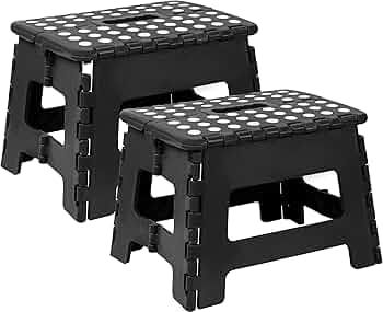 Utopia Home Folding Step Stool - (Pack of 2) Foot Stool with 9 Inch Height - Holds Up to 300 lbs ... | Amazon (US)