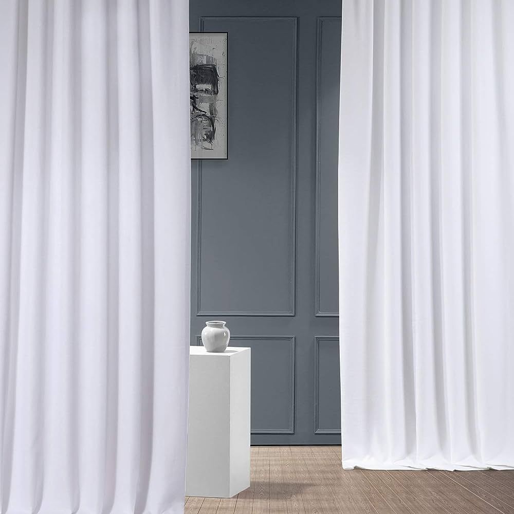 HPD Half Price Drapes Italian Faux Linen Curtains for Bedroom 50 X 96 (1 Panel), FLCH-FM20124-96,... | Amazon (US)