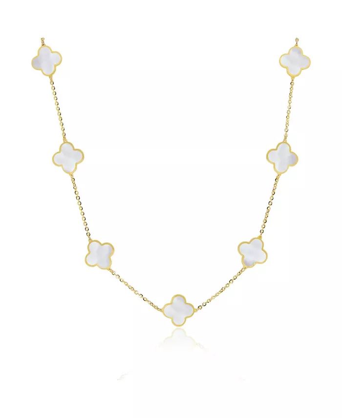 Small Mother of Pearl Clover Necklace | Macy's