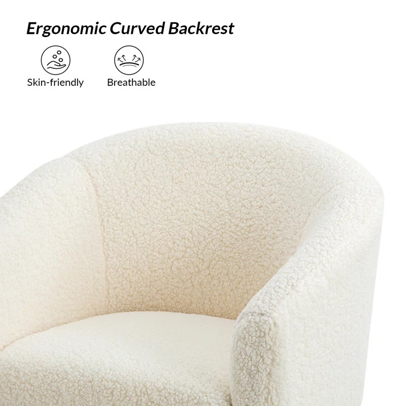 Willa Arlo Interiors Dawson Boucle Barrel Chair With Metal Legs & Reviews | Wayfair | Wayfair North America