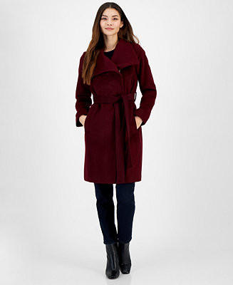Michael Kors Women's Asymmetric Belted Wrap Coat, Created for Macy's & Reviews - Coats & Jackets ... | Macys (US)