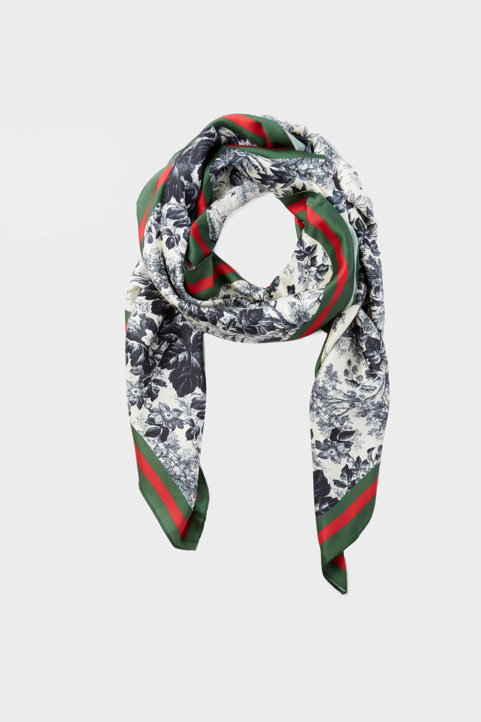 Noir Cypress Toile Scarf | Tuckernuck (US)