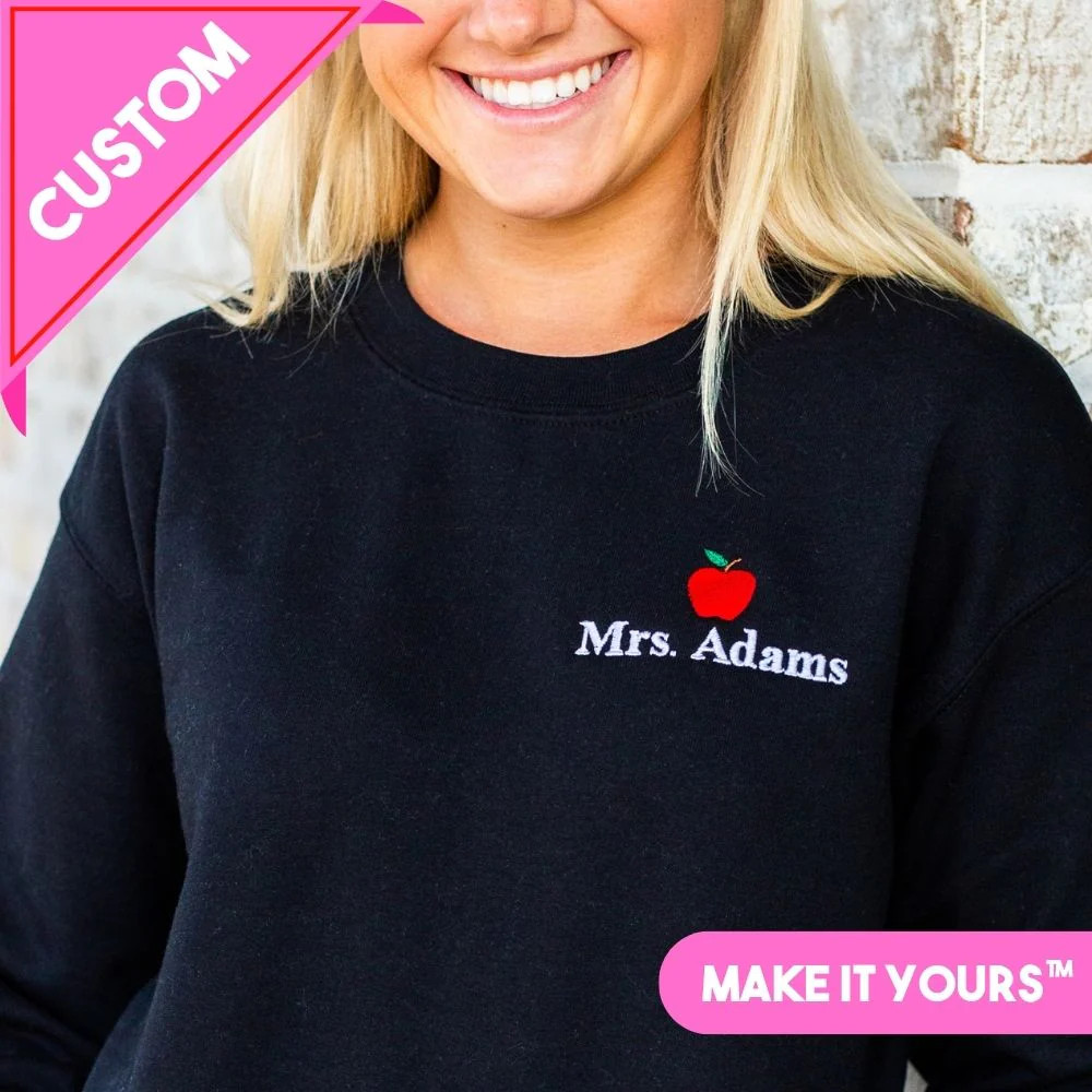 Make It Yours™ Apple Crewneck Sweatshirt | United Monograms