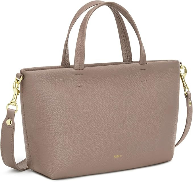 Kattee Leather Crossbody Bags for Women Trendy, Small Shoulder Purses Top Handle Handbags with Ad... | Amazon (US)