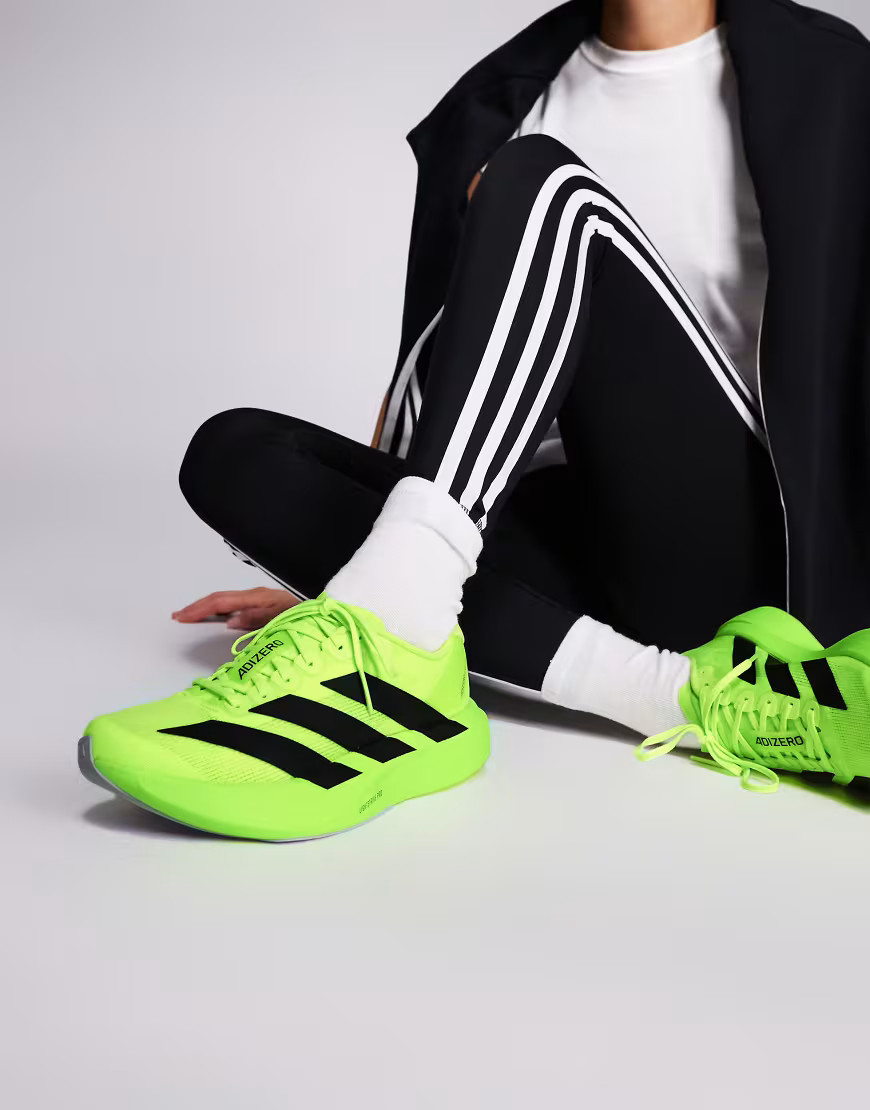 adidas Running Adizero EVO SL trainers in bright yellow | ASOS (Global)