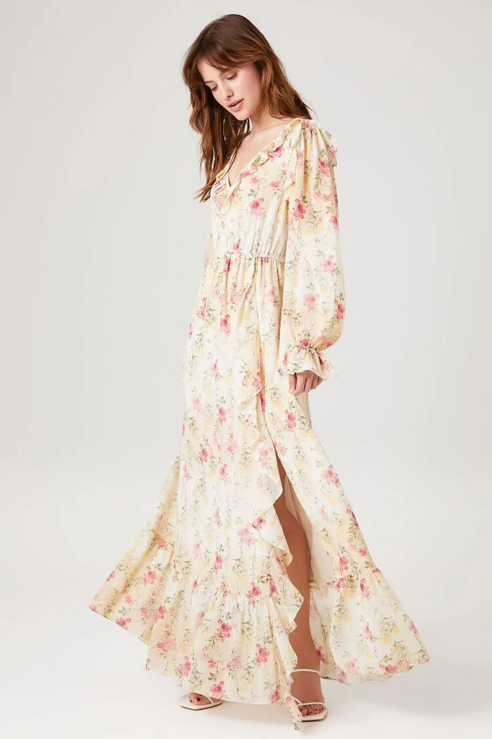 Floral Ruffle Maxi Dress | Forever 21 (US)