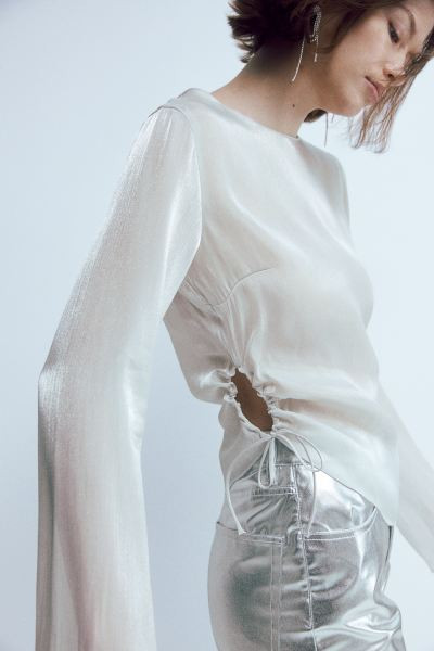 Sheer Asymmetric Top | H&M (US + CA)