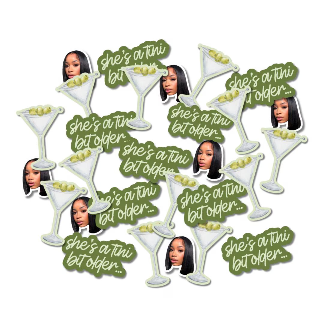 Tini Bit Older Custom Face Confetti, Personalised Party Décor for Birthdays, Martini Theme, Mile... | Etsy (US)
