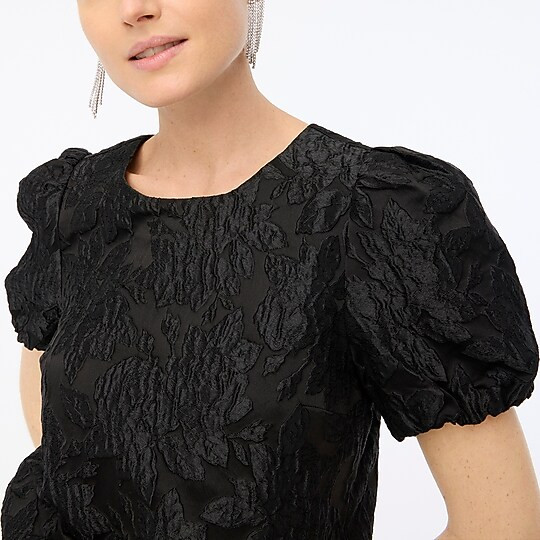 Floral puff-sleeve top | J.Crew Factory