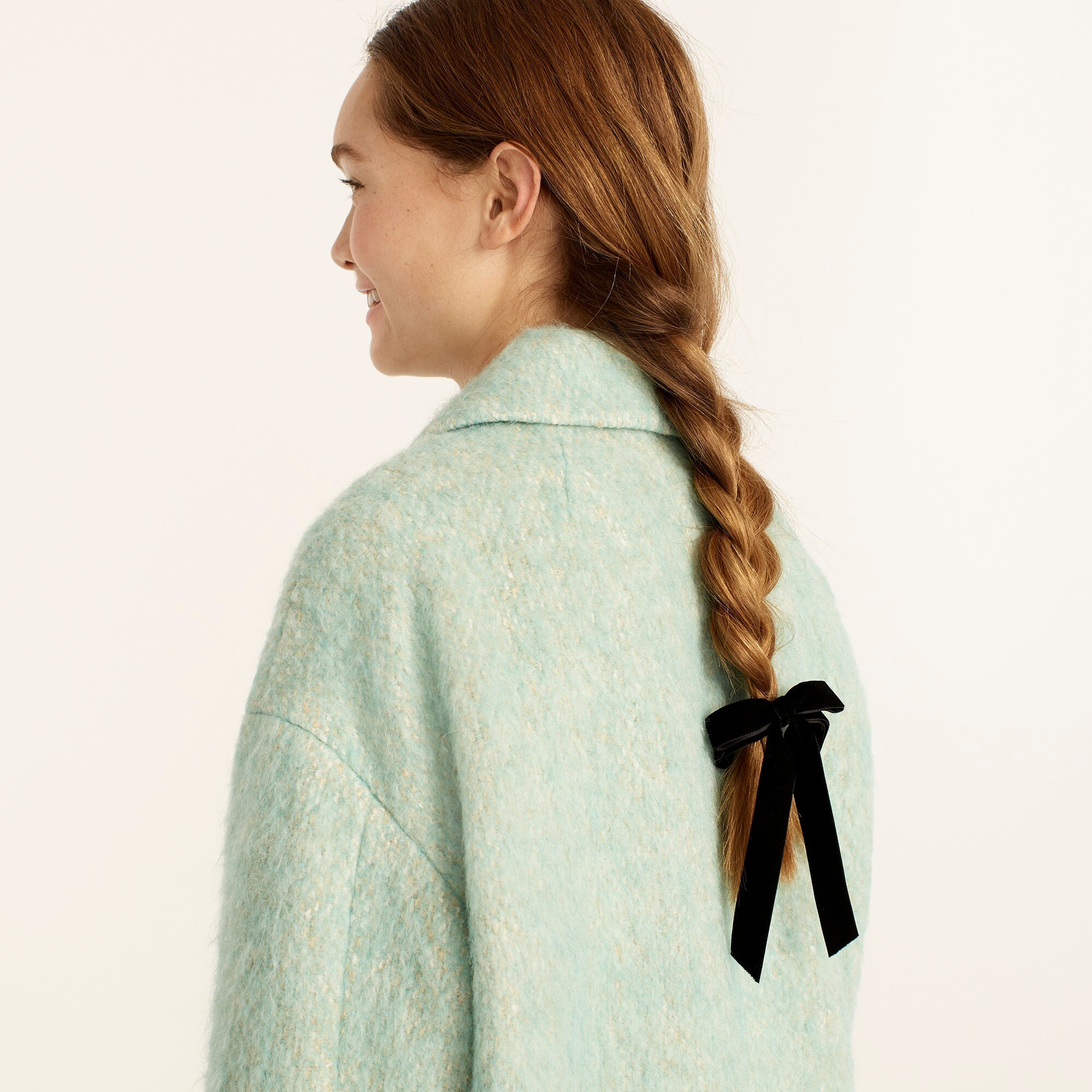 Small velvet bow hair tie | J. Crew US