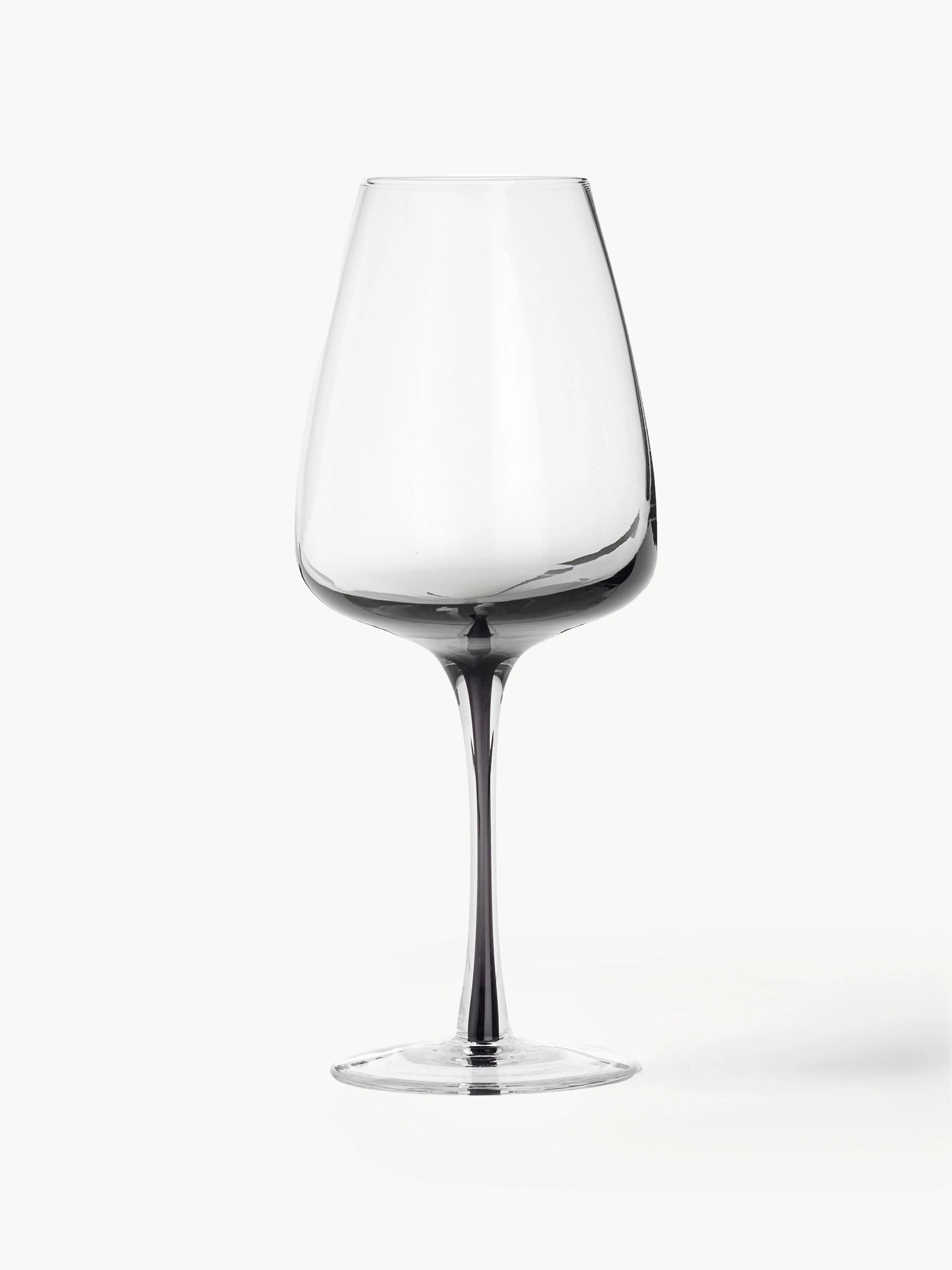 Mundgeblasene Weingläser Smoke mit Farbverlauf, 4er-Set | Westwing EU