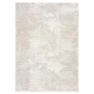 Bazaar Zen Cream 8 ft. x 10 ft. Abstract Area Rug | The Home Depot