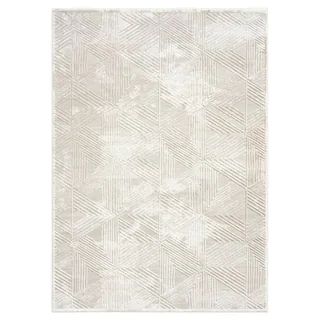 PRIVATE BRAND UNBRANDED Bazaar Zen Cream 8 ft. x 10 ft. Abstract Area Rug 1-5012-102 - The Home D... | The Home Depot