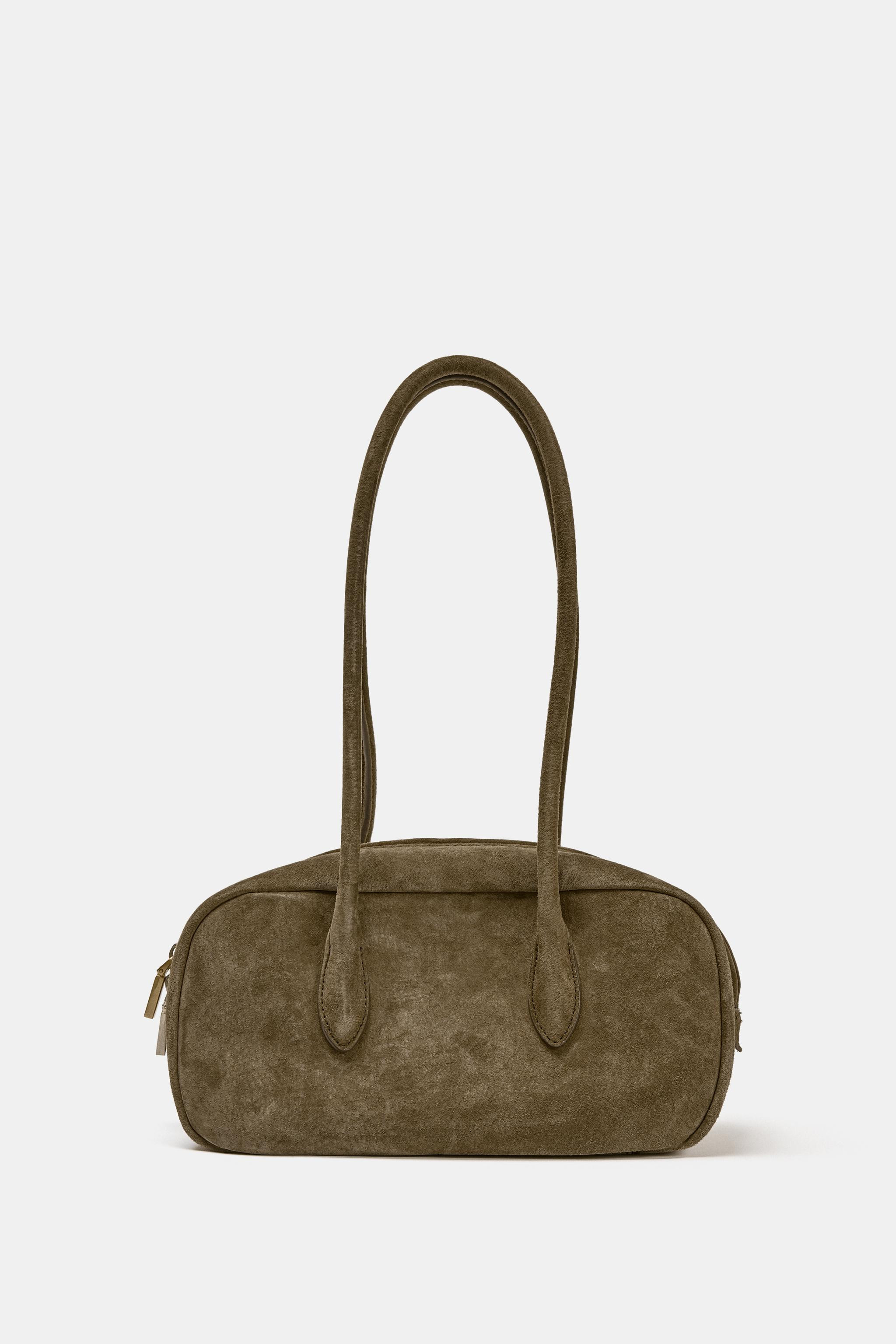 LEATHER SHOULDER BAG | Zara Canada