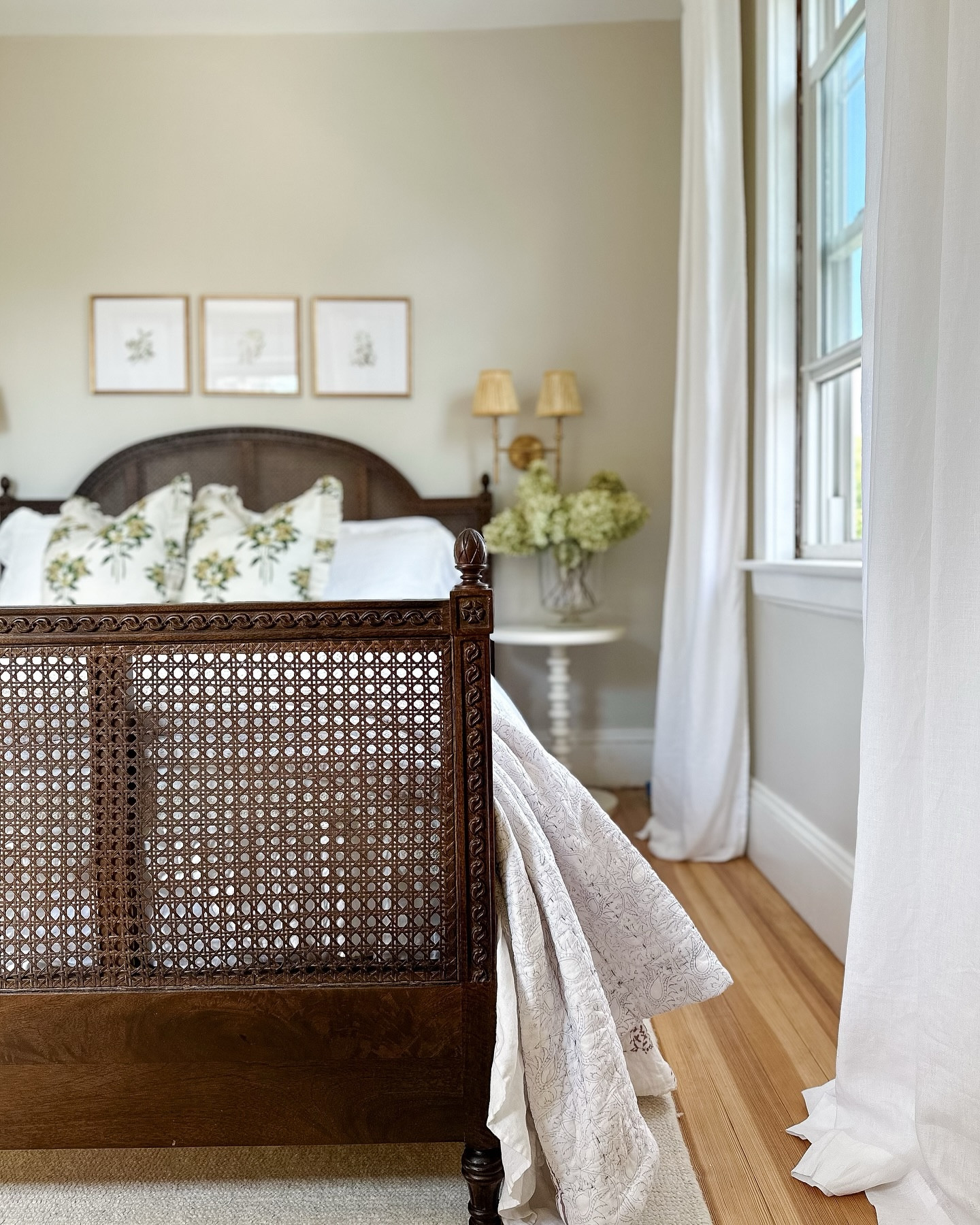 Goodbye hot pink bedroom, hello relaxing and cozy guest room 😌

The bedrooms in our home are on the smaller side so they can’t fit a lot of furniture or big pieces, so I knew that I wanted the bed frame to be the focal point and statement piece in this room. 

This mango wood frame from @greenrow is inspired by antique cane beds, and I knew the moment I saw it that it would be perfect for this room. Paired with their cotton and linen bedding, this might be the comfiest bed I’ve ever slept in (and yes, I had to try it out before our guests)..

There are so many options out there when it comes to home furnishings, and I love shopping at GreenRow because I know that all of their products are made ethically, with natural and recycled materials, and are free from harmful chemicals and single use plastics. 

My favorite part about GreenRow’s furniture and linens is that they look like they could be real antiques or vintage linens, they have absolutely mastered the art of timeless style. 

#beforeandafter #vintagehome #housebeautiful #guestroom #guestroommakeover #roommakeover #fixerupper 

#LTKSaleAlert #LTKFindsUnder50 #LTKHome