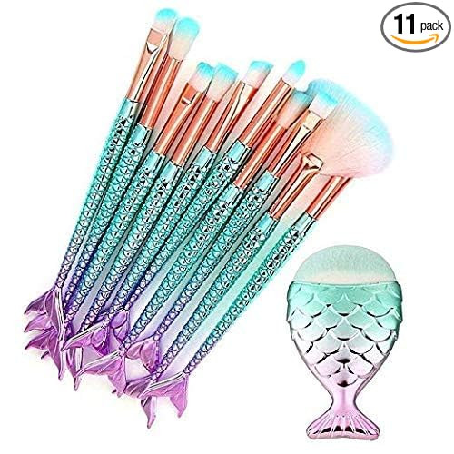 Funfunman Makeup Brushes 11PCS Make Up Foundation Eyebrow Eyeliner Blush Cosmetic Concealer Brush... | Amazon (US)