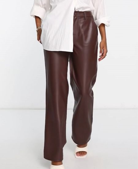 ASOS Hourglass Faux Leather Pants
brown pants, chocolate pants, leather bottoms

#LTKfit #LTKstyletip #LTKSeasonal