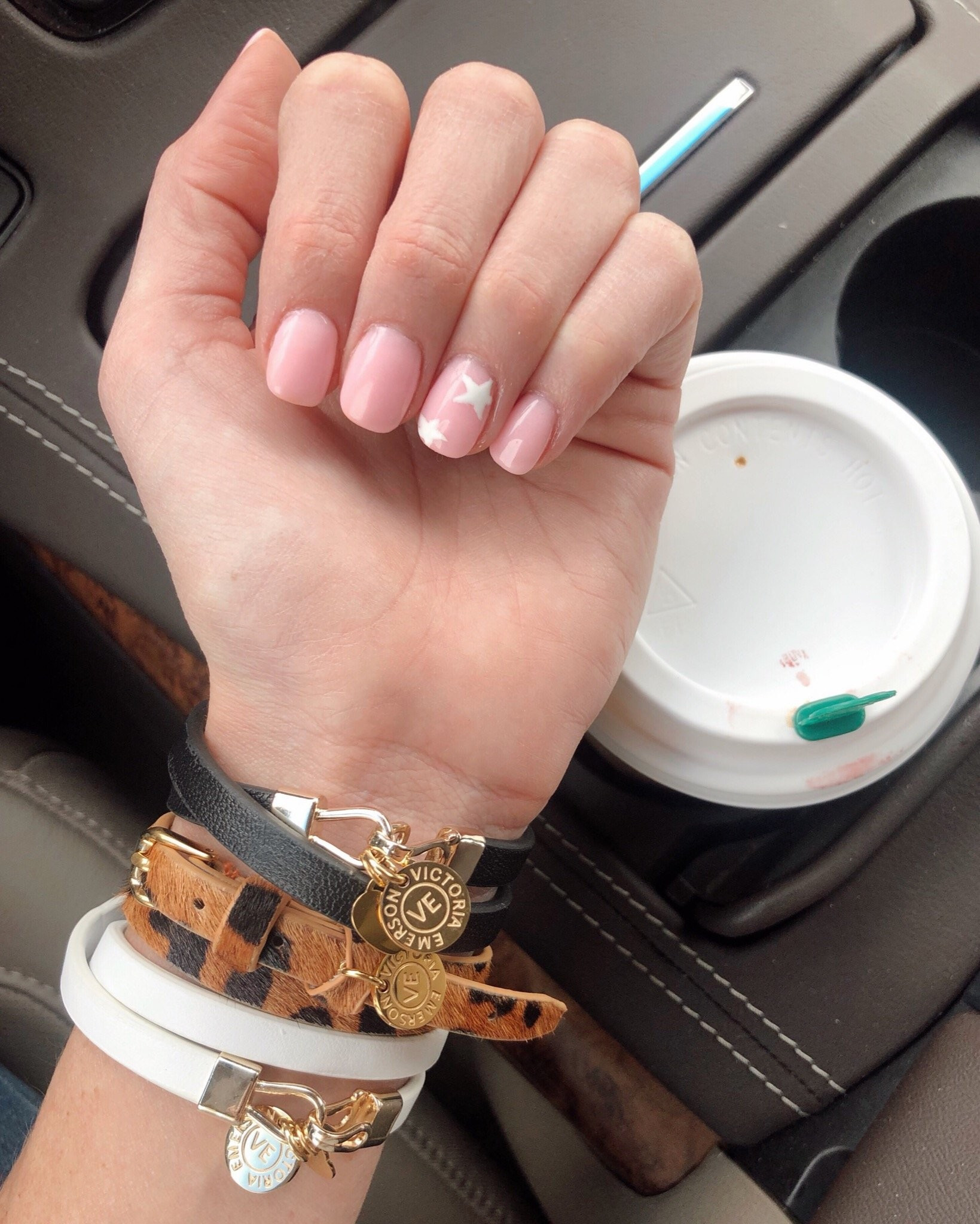 Heart Double Wrap on White | Victoria Emerson