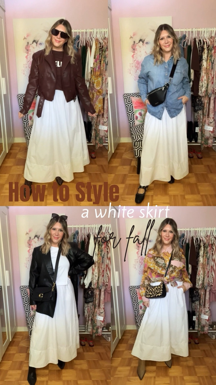 How to Style a White Skirt For Fall 🍂🍁

Totally ignoring the fact that it will actually snow today  and I can still rock these looks and step outside! 💁🏼‍♀️

Sharing 4 ways to style a white summer skirt for fall by adding autumn accessories and darker colours to complement these outfits. Which look is your favourite? Let me know in the comments xx

🔗 Comment ‘LINKS’ below and I will send you the links to shop these looks straight to your DM’s! 🫶🏻

#falloutfits #fallstyle #waystowear #ootd #outfitinspo #outfitideas #fashionstyling

#LTKcanada #LTKstyletip #LTKfall