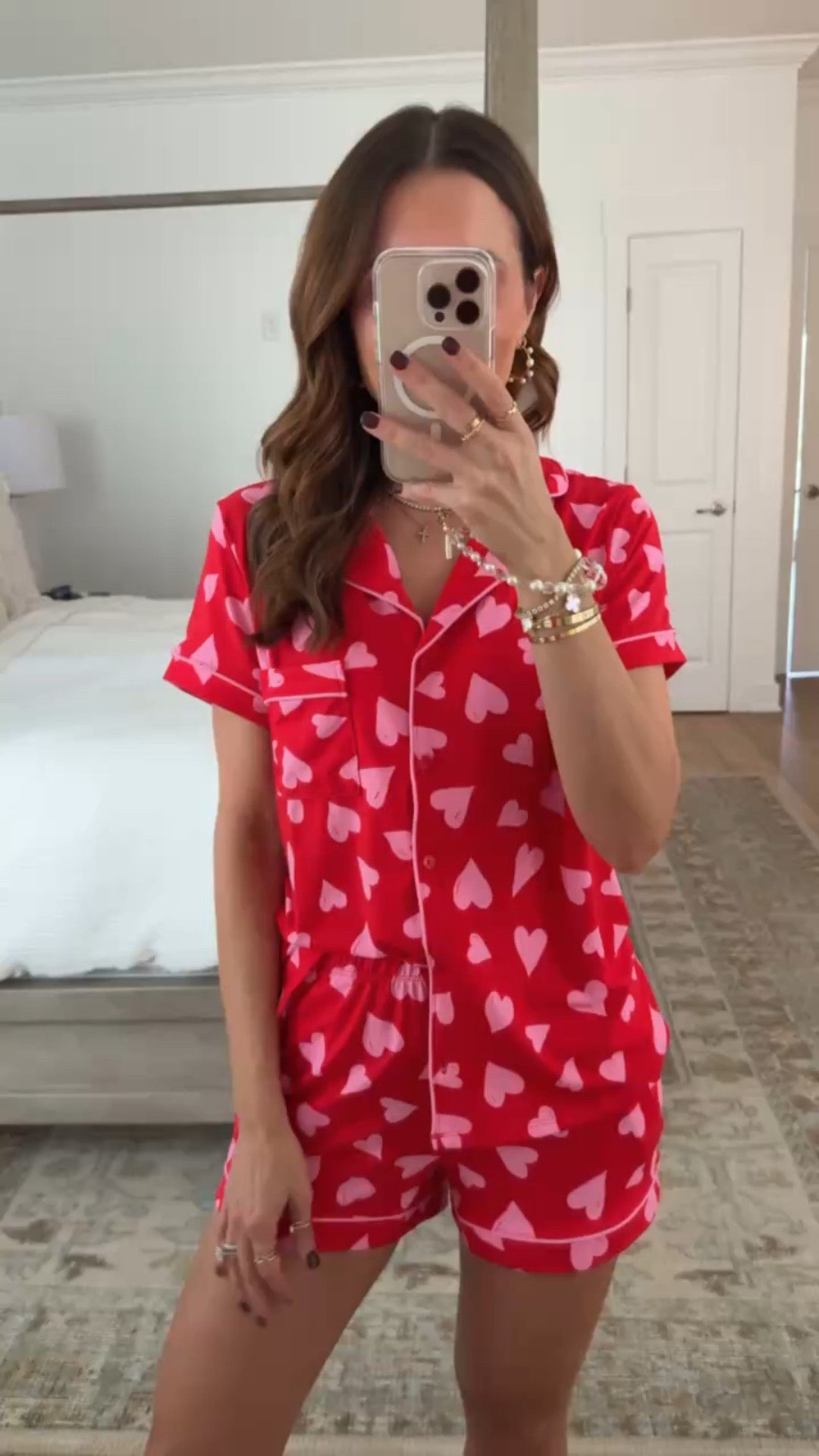 The cutest heart pajamas under $20! Wearing XS. Functional buttons and pockets with an elastic waistband. Gift idea for her. Gift for her. 


#LTKFindsUnder50 #LTKHoliday #LTKGiftGuide