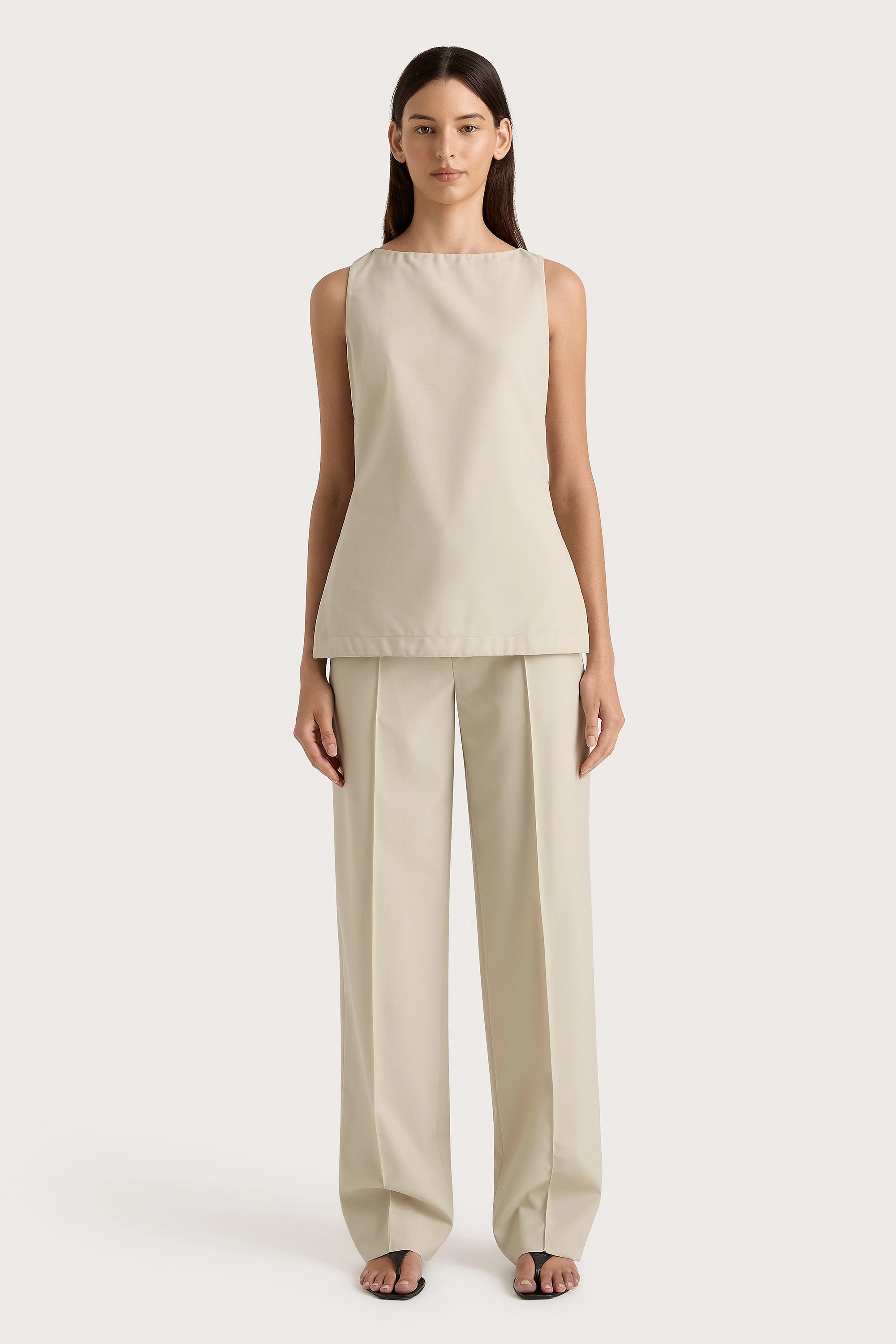 Emilie Trouser Beige - Final Sale, L / BEIGE | Faithfull (AU)