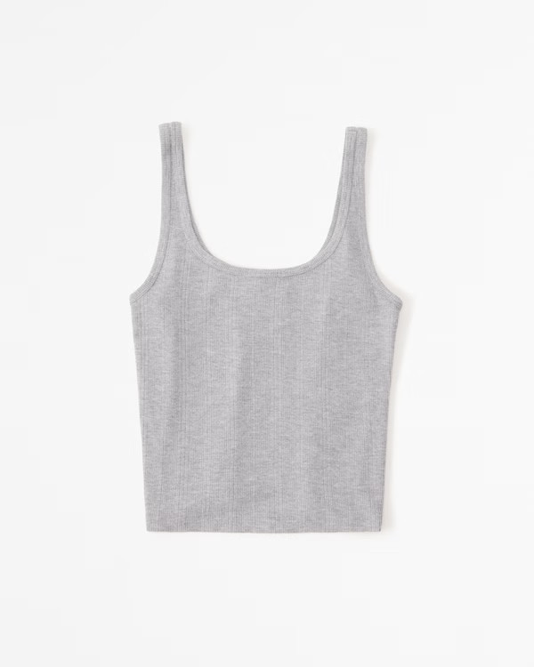 Cozy Rib Scoopneck Sleep Tank | Abercrombie & Fitch (US)