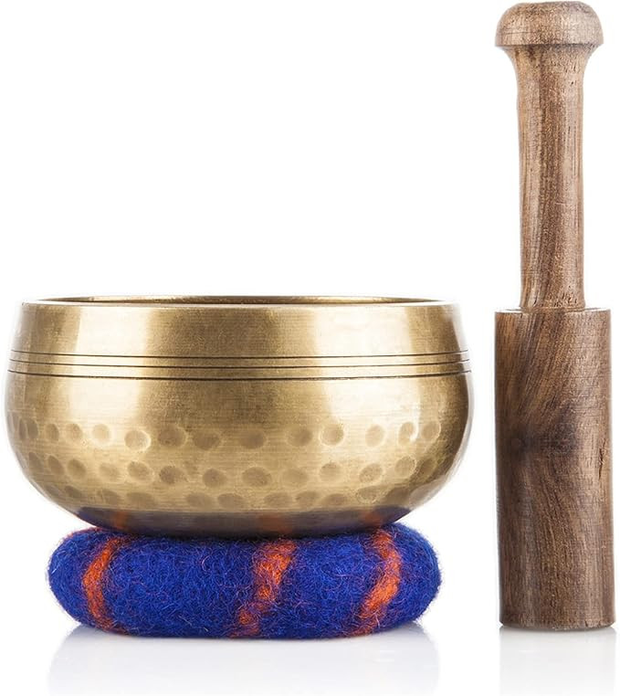 Tibetan Singing Bowl Set by Ohm Store — Meditation Sound Bowl Handcrafted in Nepal for Yoga, Ch... | Amazon (US)