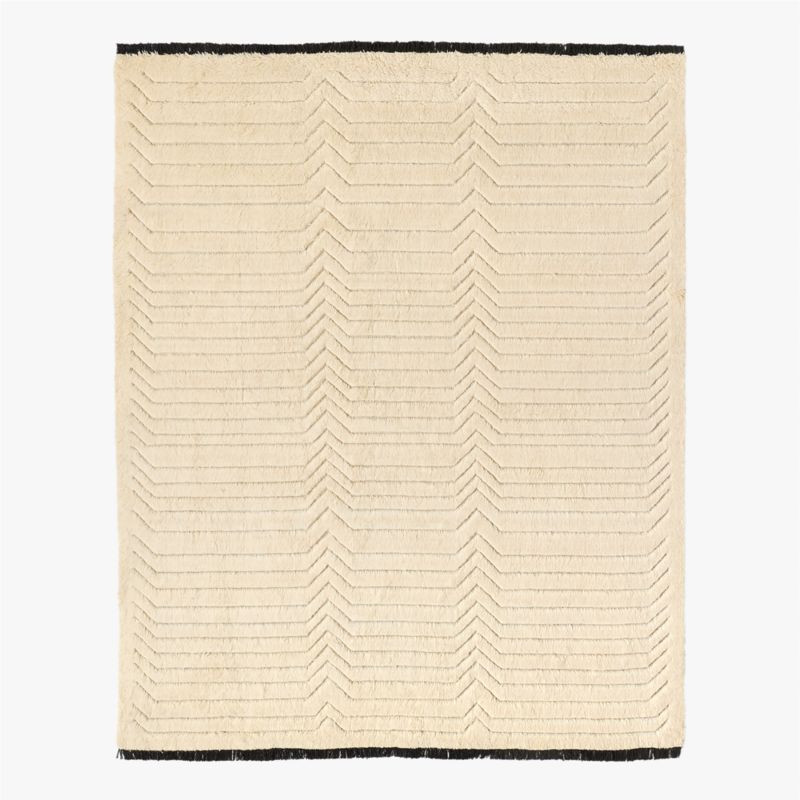 Tovar Handloomed Warm White New Zealand Wool Area Rug 5'X8' | CB2 | CB2