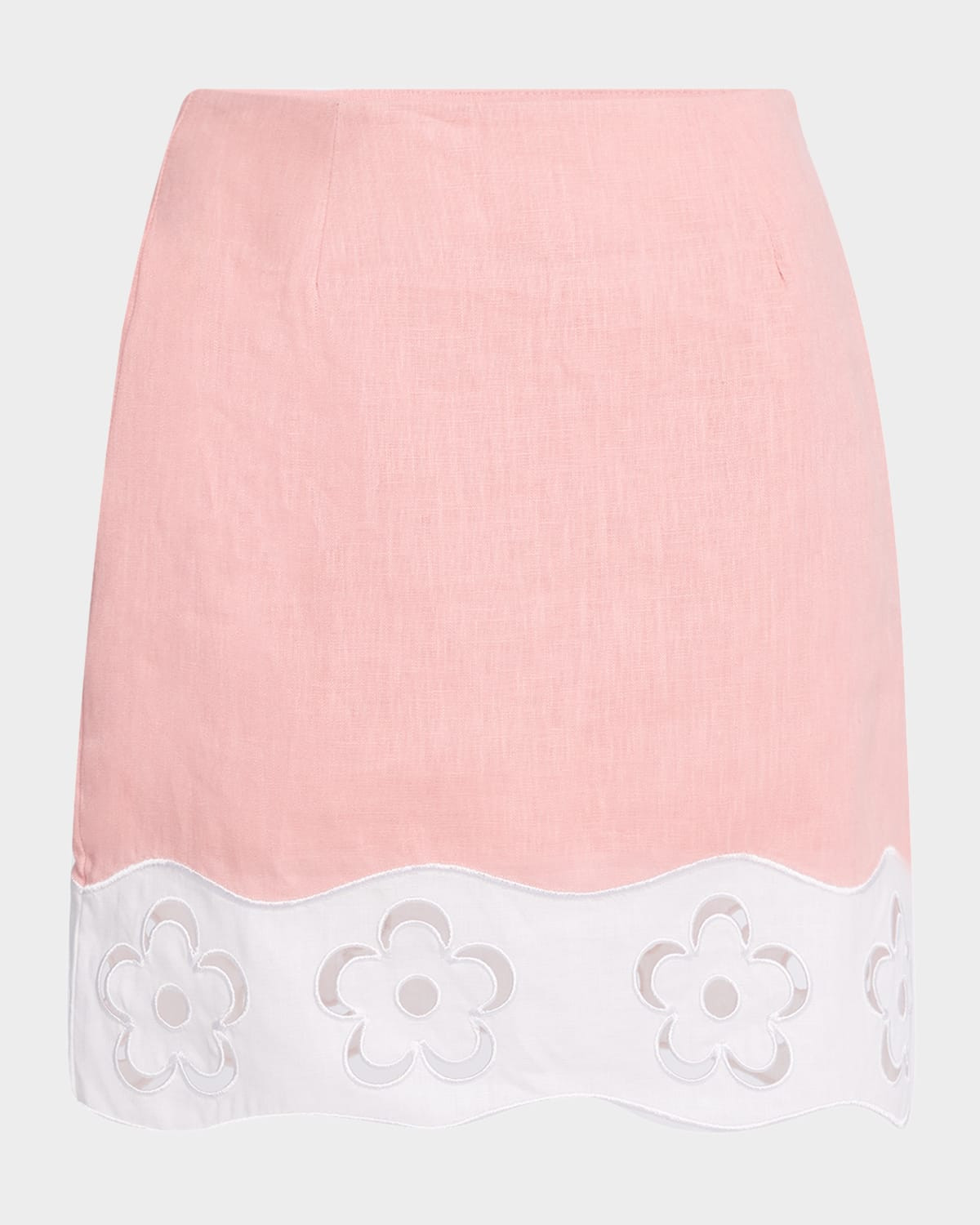 Margaux Linen Mini Skirt | Neiman Marcus
