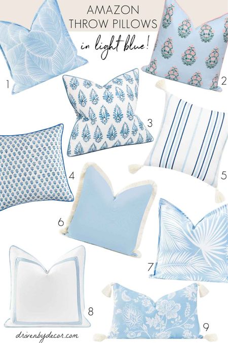 Stylish light blue pillows from Amazon that are budget-friendly!

#LTKFindsUnder50 #LTKFindsUnder100 #LTKHome