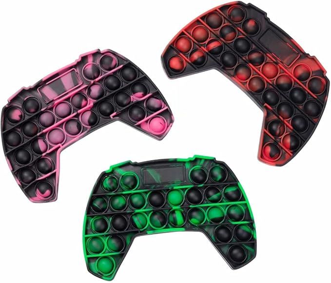 QDASZZ Pop Push Game Controller Gamepad Shape Pop Push tie dye Bubble Sensory Fidget Toy Autism S... | Amazon (US)