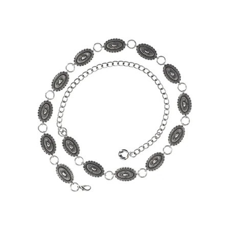 Madden NYC Women's Chain Belt, Silver, Sizes S/M-2X/3X | Walmart (US)