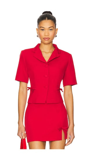 Sophie Blazer in Red | Revolve Clothing (Global)