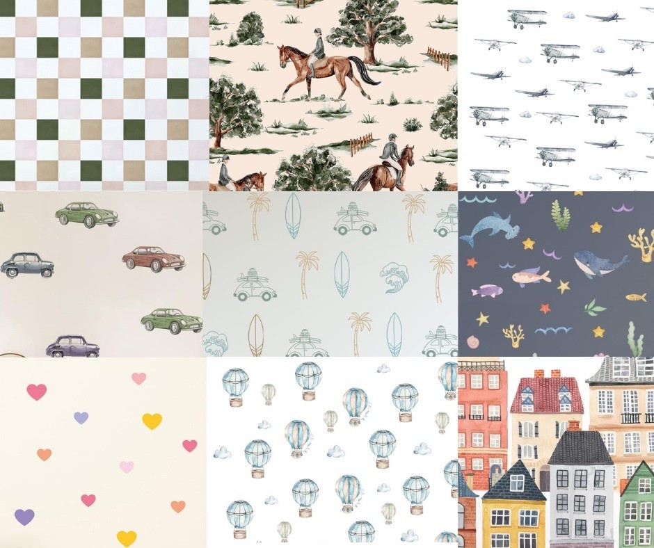 Kids room wallpaper gallery wall 

#LTKKids #LTKHome #LTKFamily