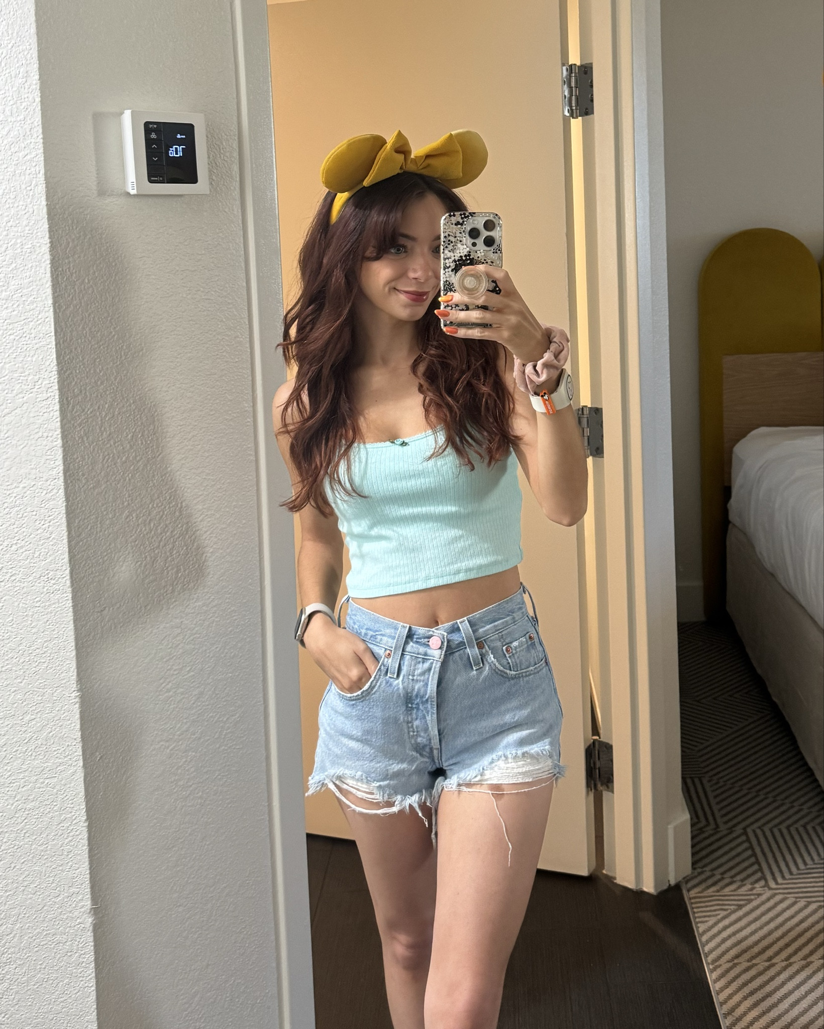 Latest Disney fit 🩵 this pajama top it just too cute!

#LTKtravel