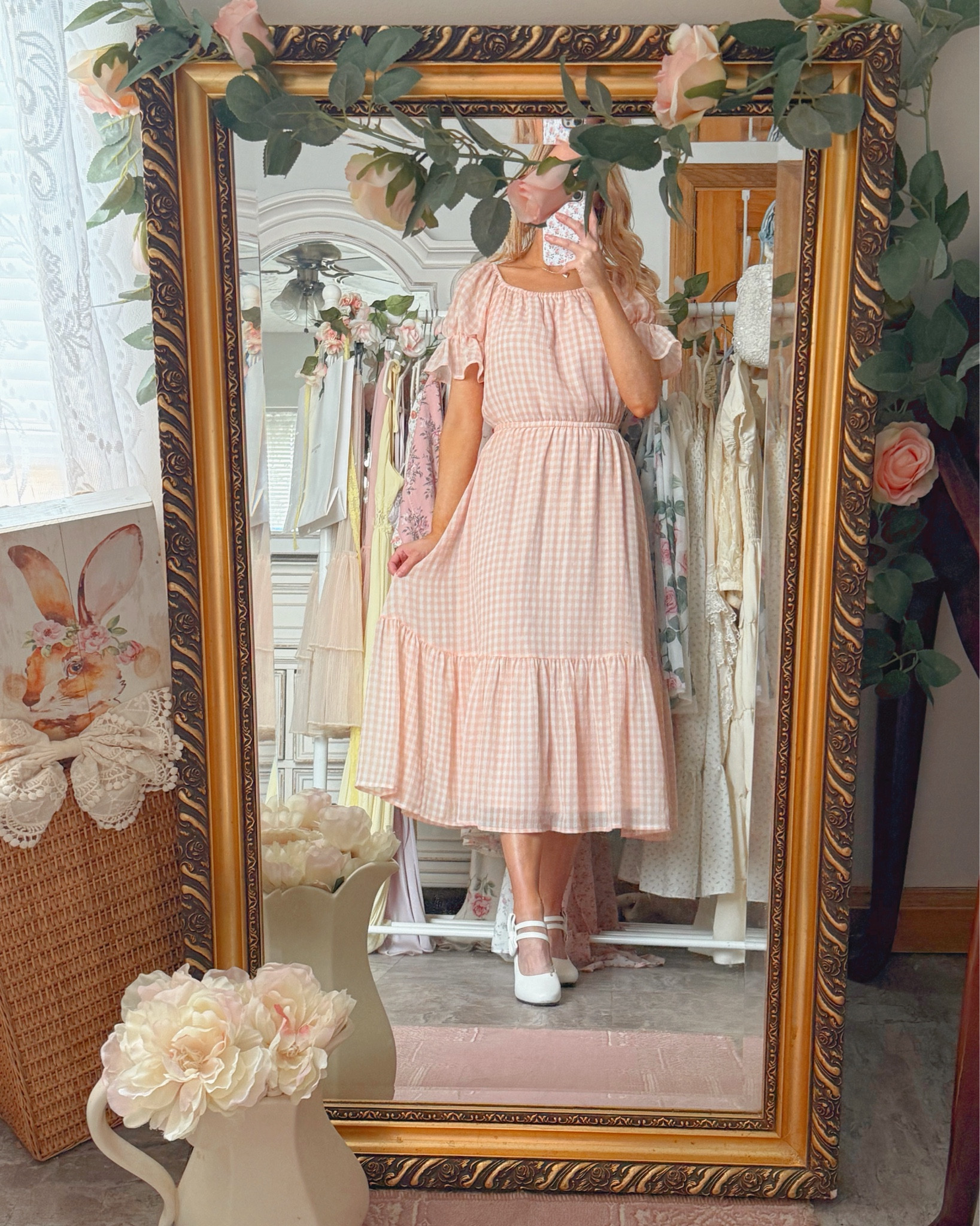 peach gingham Easter outfit 🍑 🐇🤍

#LTKSeasonal #LTKU #LTKShoeCrush