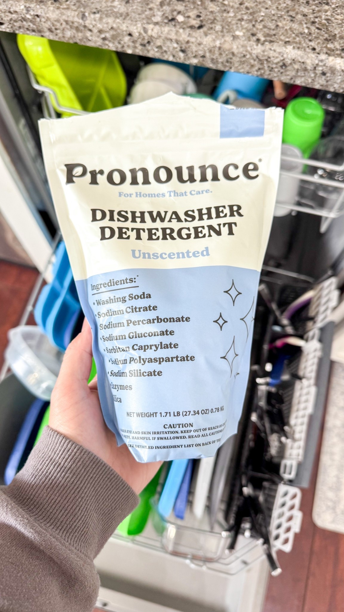 If you’re switching to a non-toxic kitchen, this Pronounce dishwasher powder is a must. It cuts grease, leaves dishes spotless, and skips all the harsh additives. A clean home essential that fits perfectly into a simple, intentional lifestyle.

#kitchenessentials #nontoxicliving #cleanhome #dishwasherhack #homemaking

#LTKmomlife #LTKHome #LTKselfcare