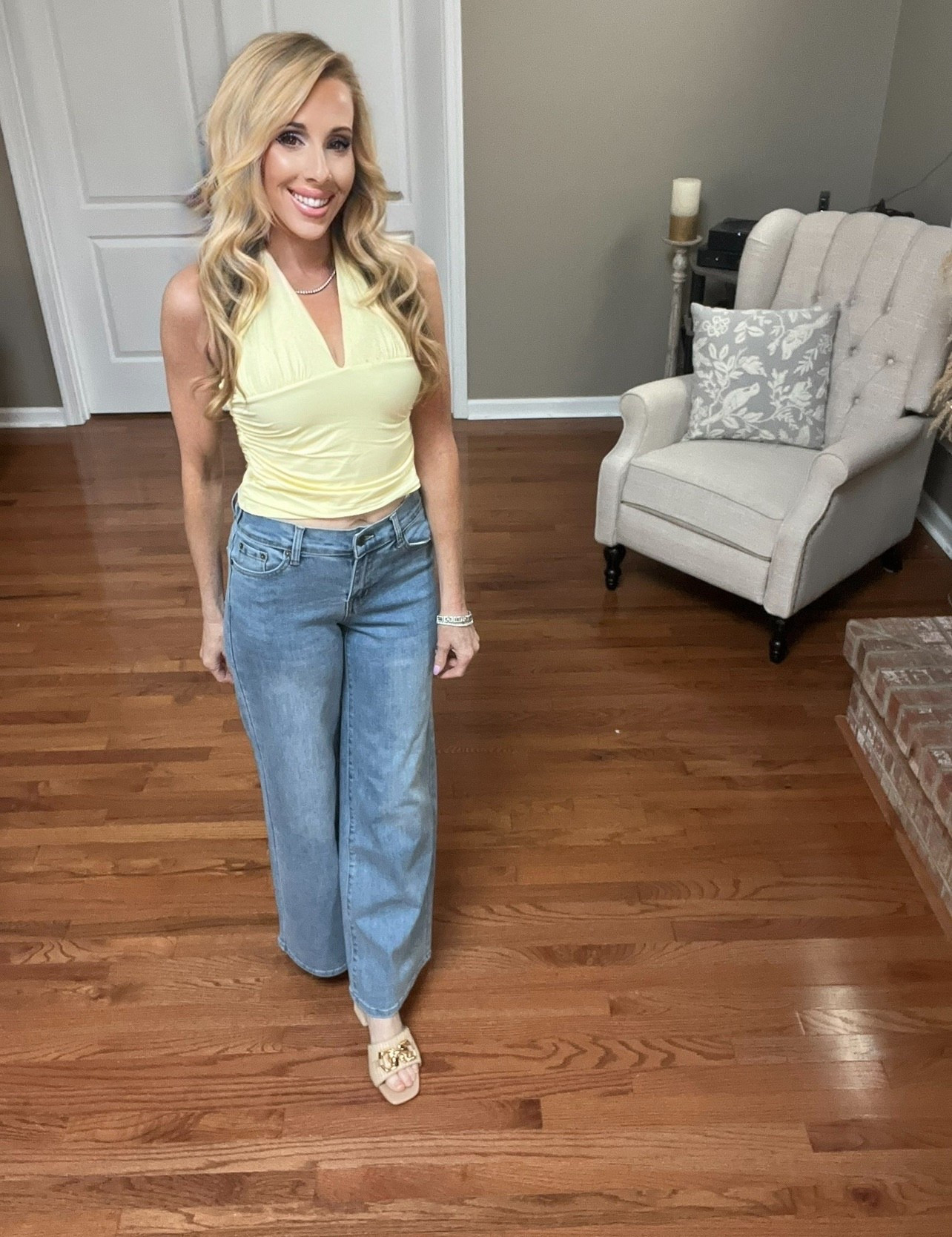 Plunge stylish summer double lined halter top 💛💛

#LTKActive #LTKdayinmylife #LTKootd