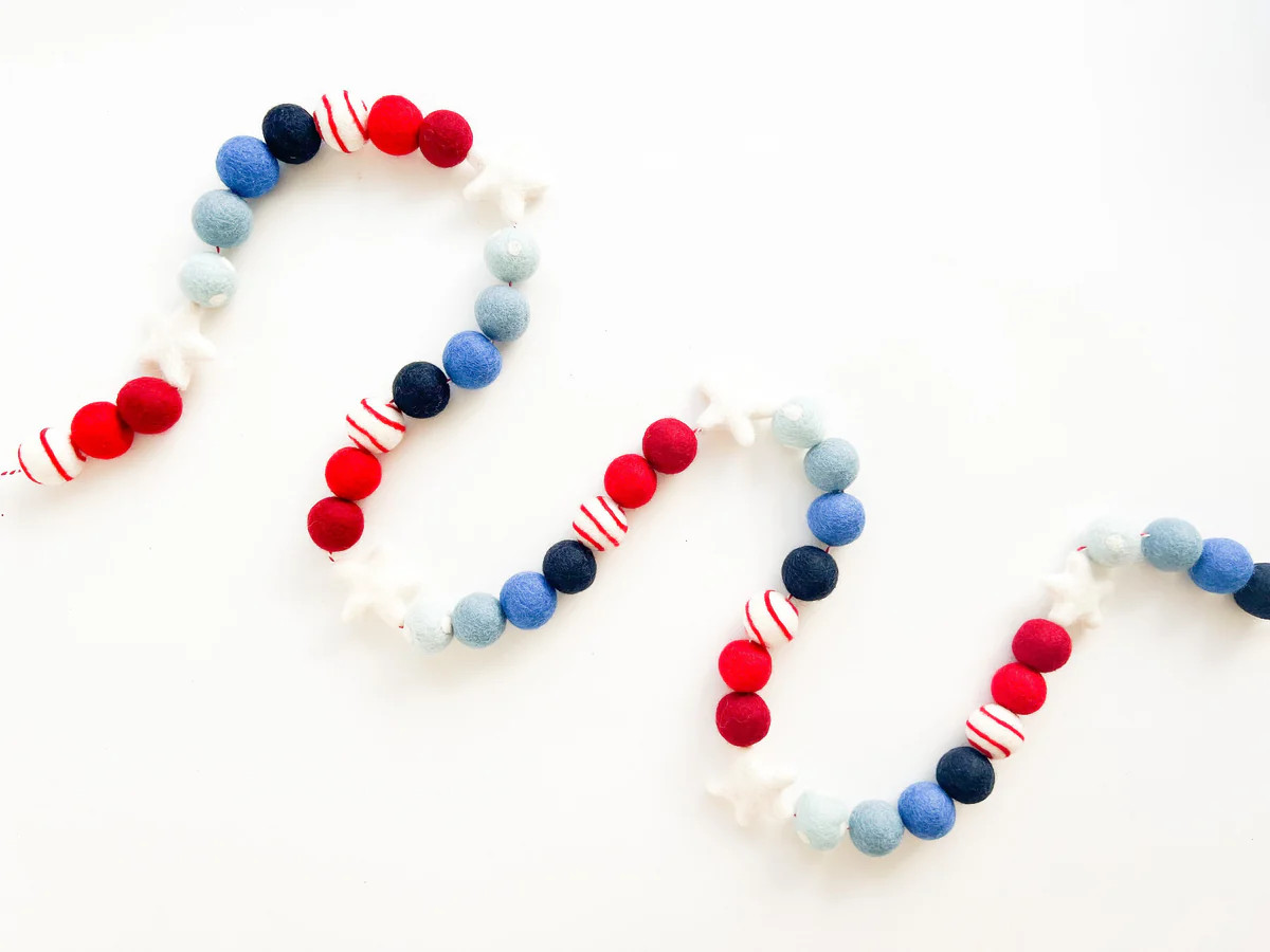 Shakira Patterson Patriotic Collab 2023 - "Home of the Brave" Felt Bal | Pearl & Jane