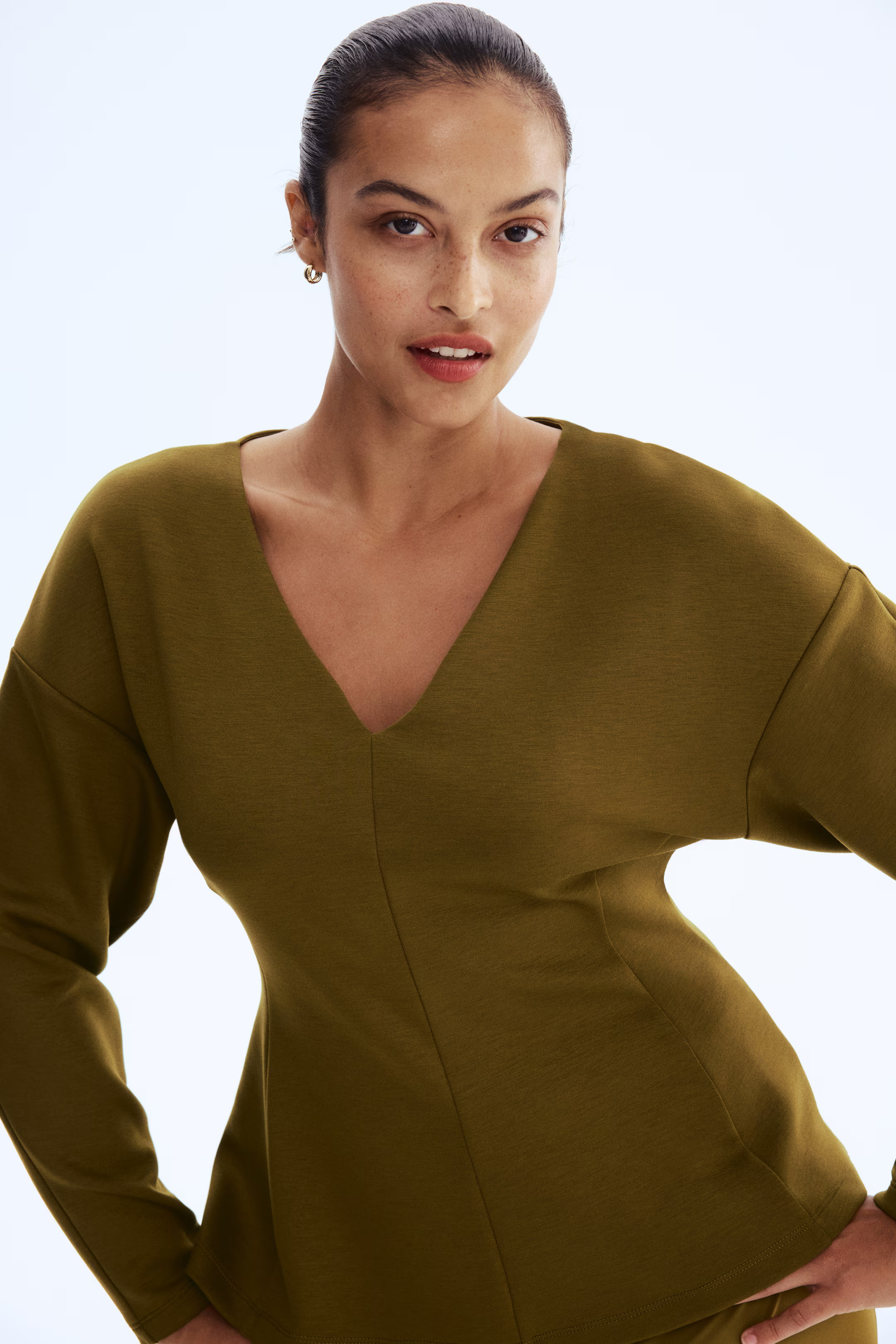 Defined-Waist Scuba Top | H&M (US + CA)