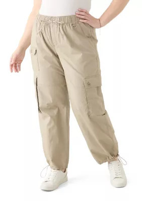 Vanilla Star Women's Plus Size Cargo Parachute Pants, 1X | Belk