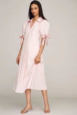 English Factory Striped Midi Shirt Dress | Anthropologie (US)