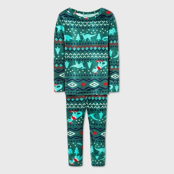 Toddler Boys' 2pc Snuggly Soft Pajama Set - Cat & Jack™ Green | Target
