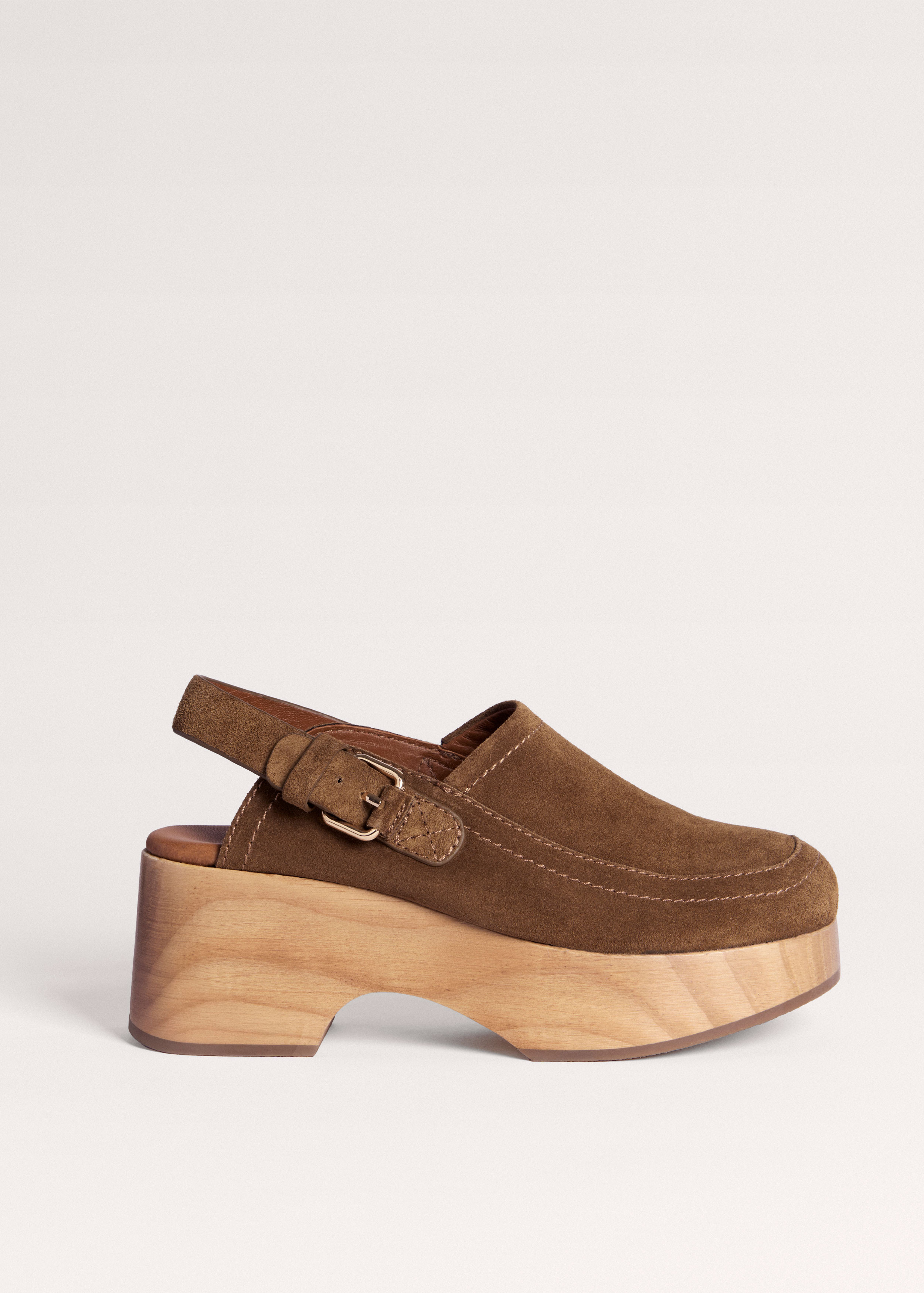 Women's Brown Leather Clog | ME+EM | ME+EM Global (Excluding US)