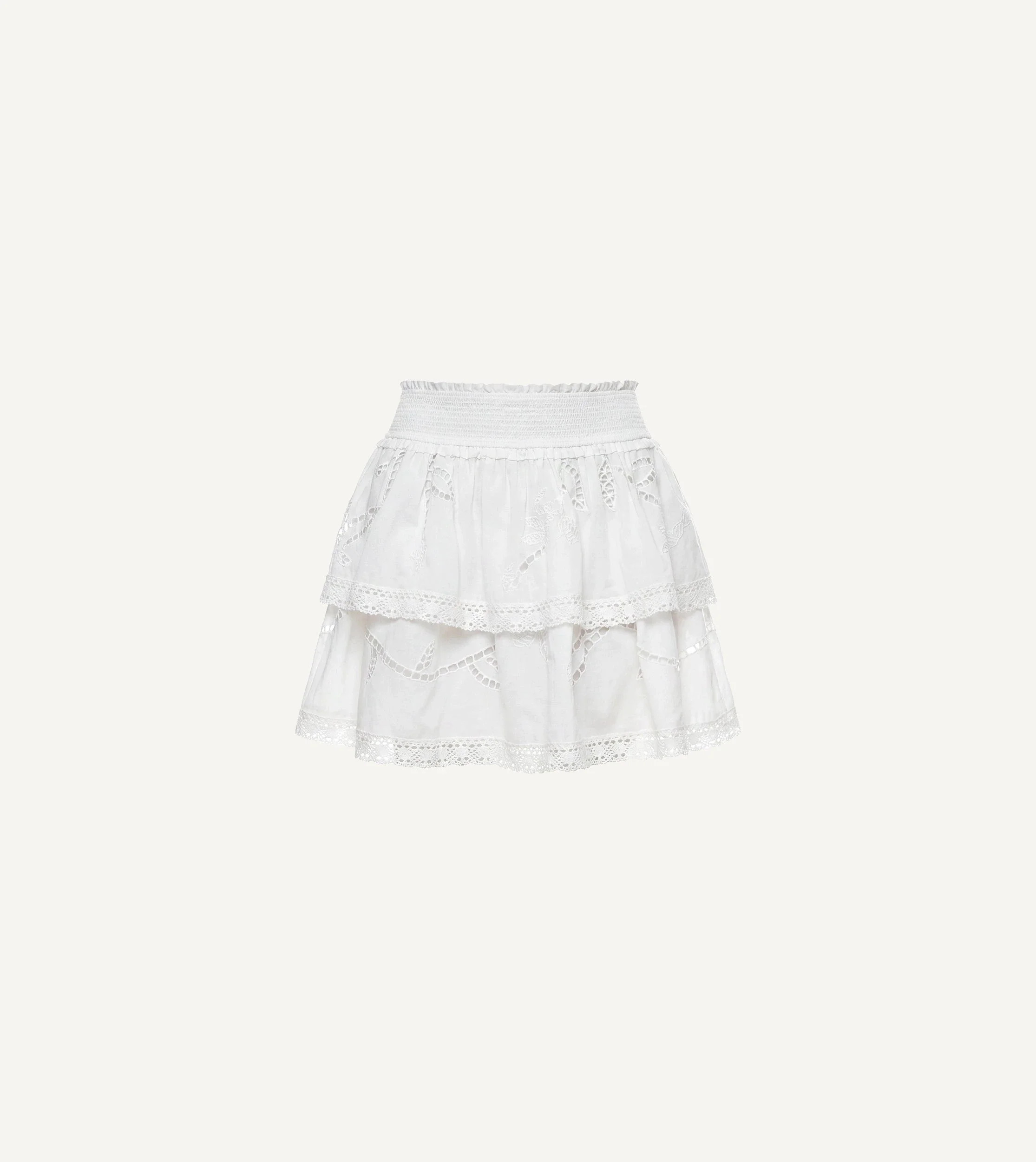 Monet Mini Skirt | Ivory | Cleobella