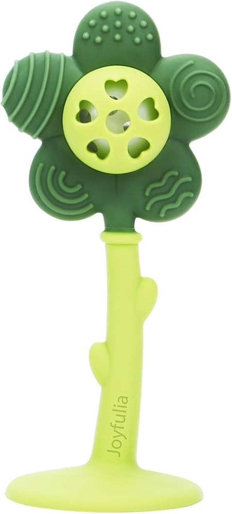 Baby Teething Toys and Rattle 2-in-1 for Babies 0-6 6-12 Months, Food Grade Silicone Teethers for... | Amazon (US)